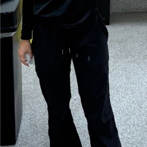 lululemon athletica Black Drawstring Track Pants